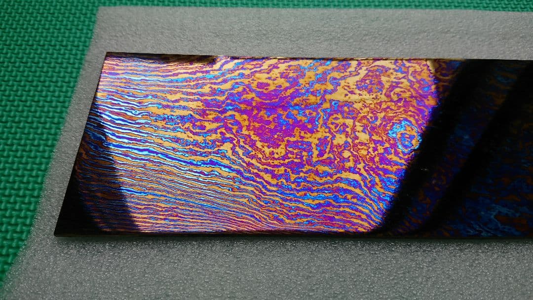 ティマスカス・ロングプレート (チタン合金製ダマスカス) Timascus