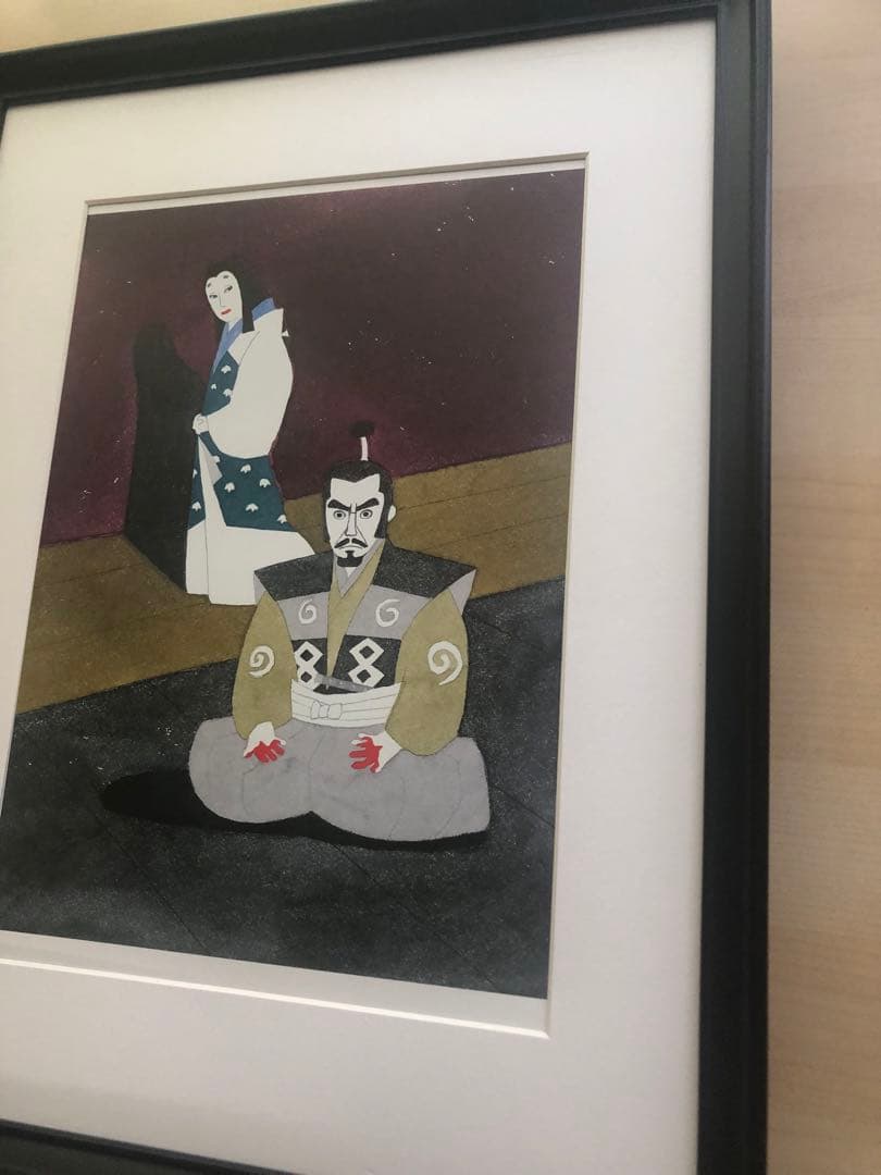 PK額装品 和田誠 映画 蜘蛛巣城 黒沢明黒澤明 三船敏郞 A3額入 ポスター風
