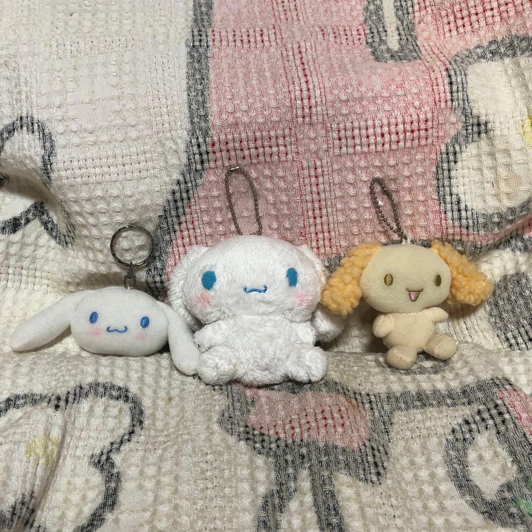 サンリオ　シナモロール　2002〜2007 ぬいぐるみ＆マスコット　14こ　中古