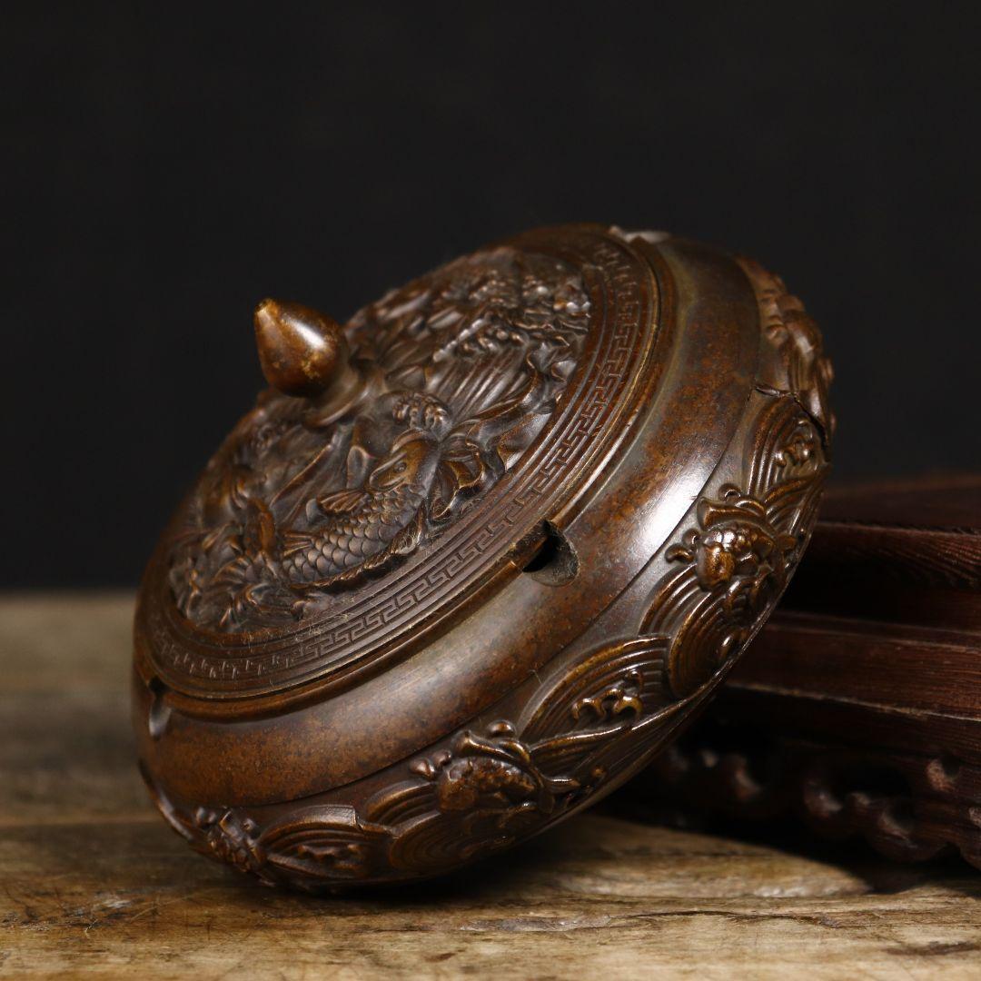 灰皿 リビング 茶室 茶台 香炉 置物 銅器 銅製品