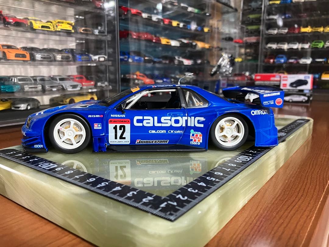 マッスルマシーンズ　日産スカイラインGTR R34 カルソニック　1/24