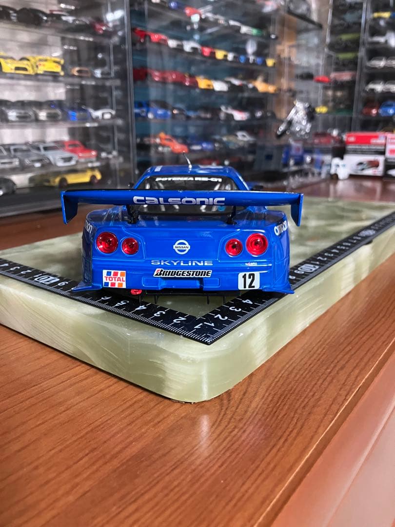 マッスルマシーンズ　日産スカイラインGTR R34 カルソニック　1/24