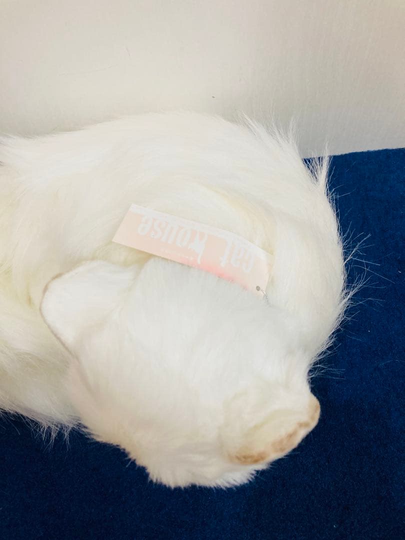 オオイケ　ぬいぐるみ　ペルシャ猫　レトロ OIKE グリーンアイ　キャットハウス