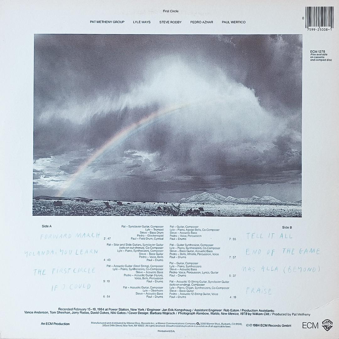 First Circle(米盤LP）/Pat Metheny Group