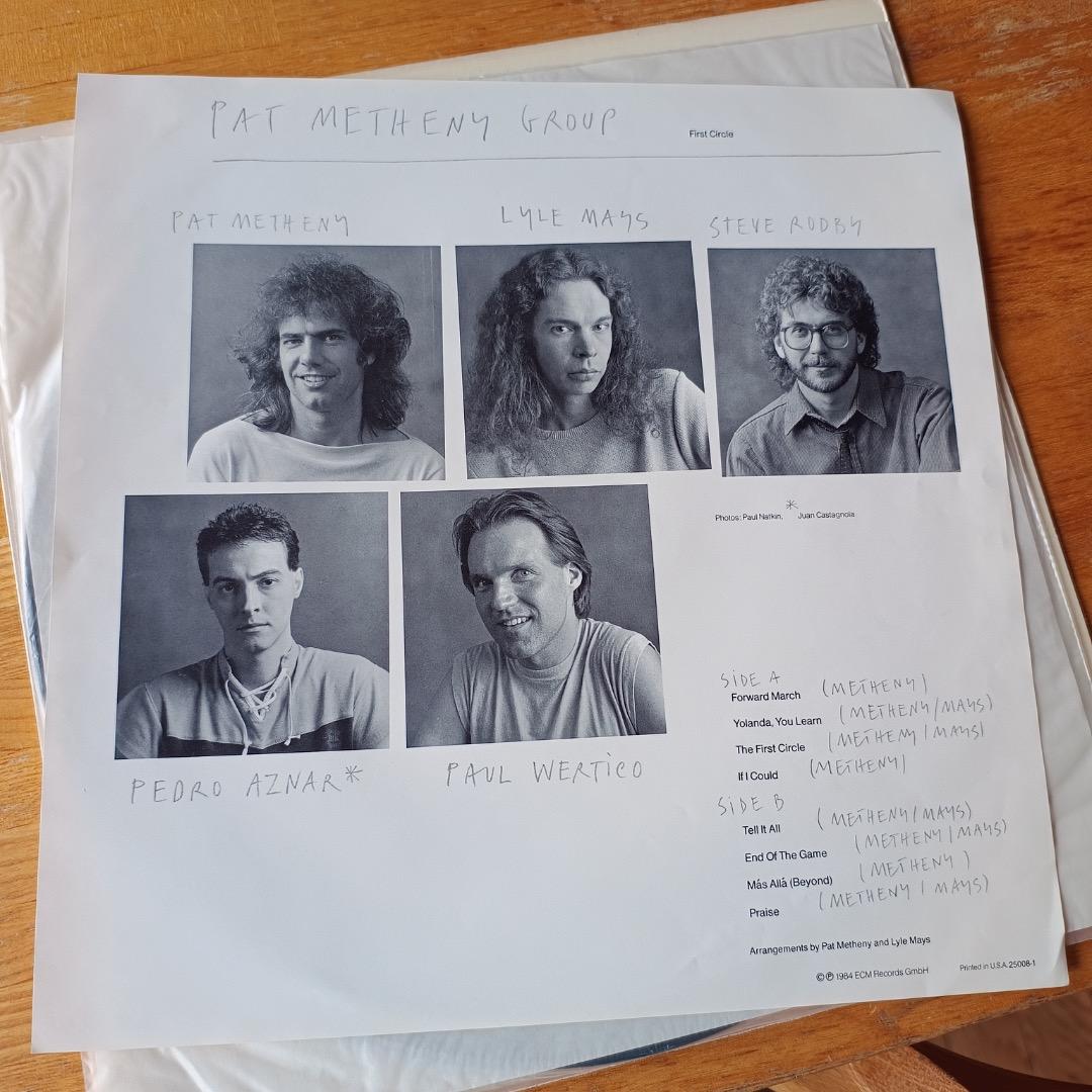 First Circle(米盤LP）/Pat Metheny Group