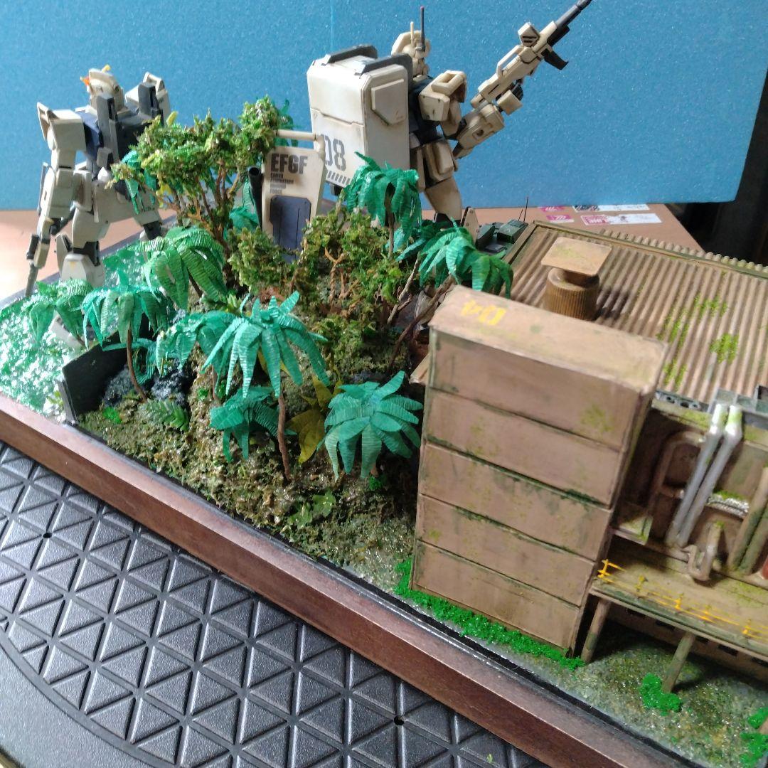 「危険地帯」ガンプラ完成品ジオラマ