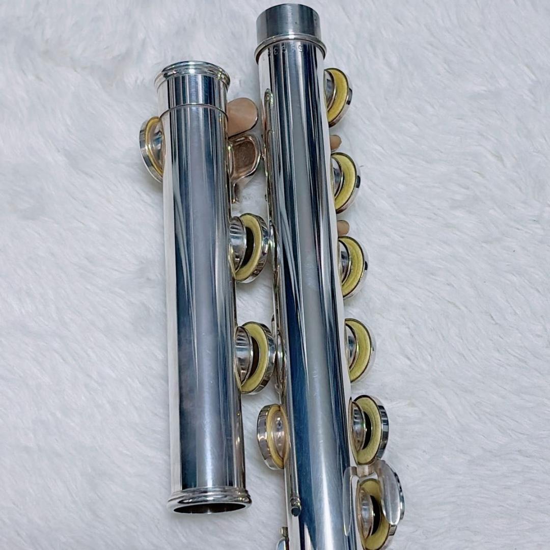 美品 YAMAHA ヤマハ フルート 後期モデル YFL-221 Eメカ付き