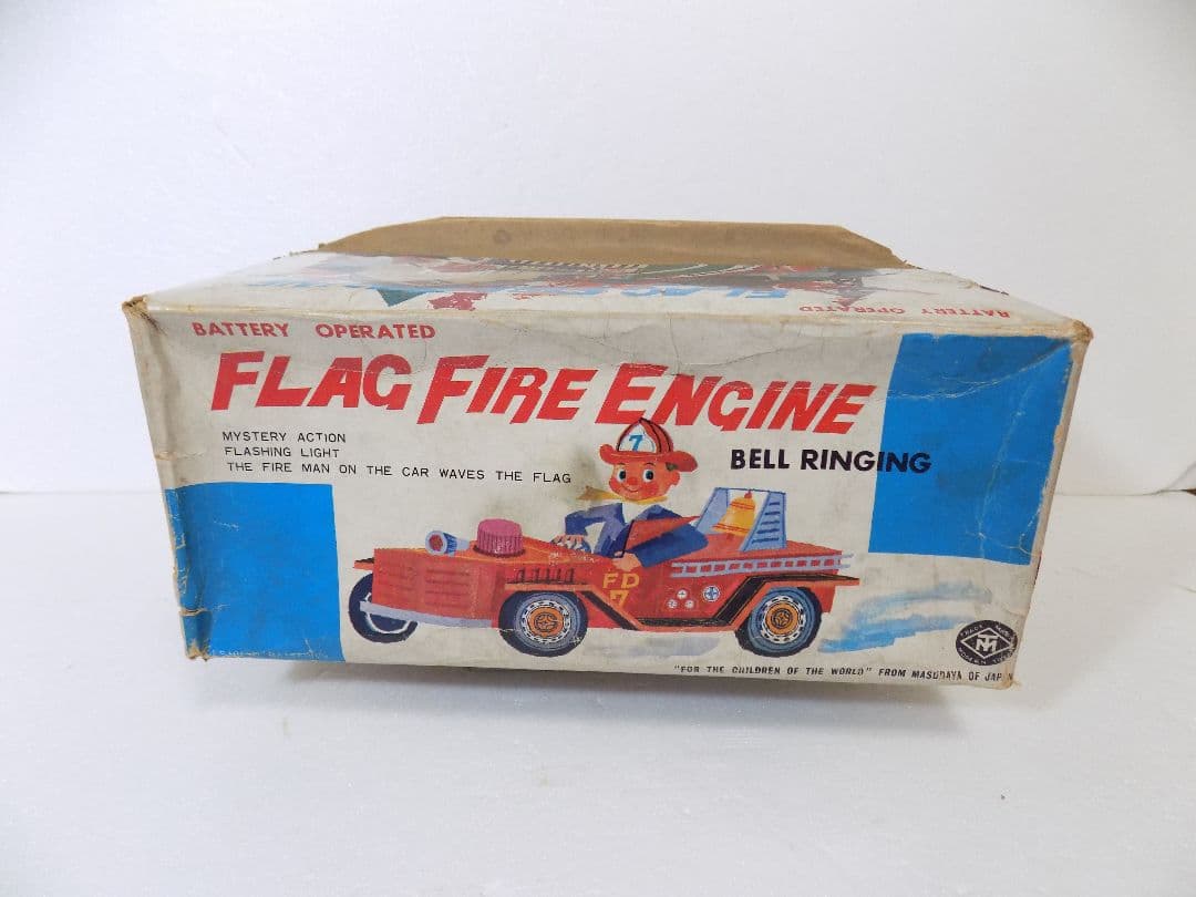 専用商品　マスダヤブリキ電動【FLAG FIRE ENGINE】※動作品