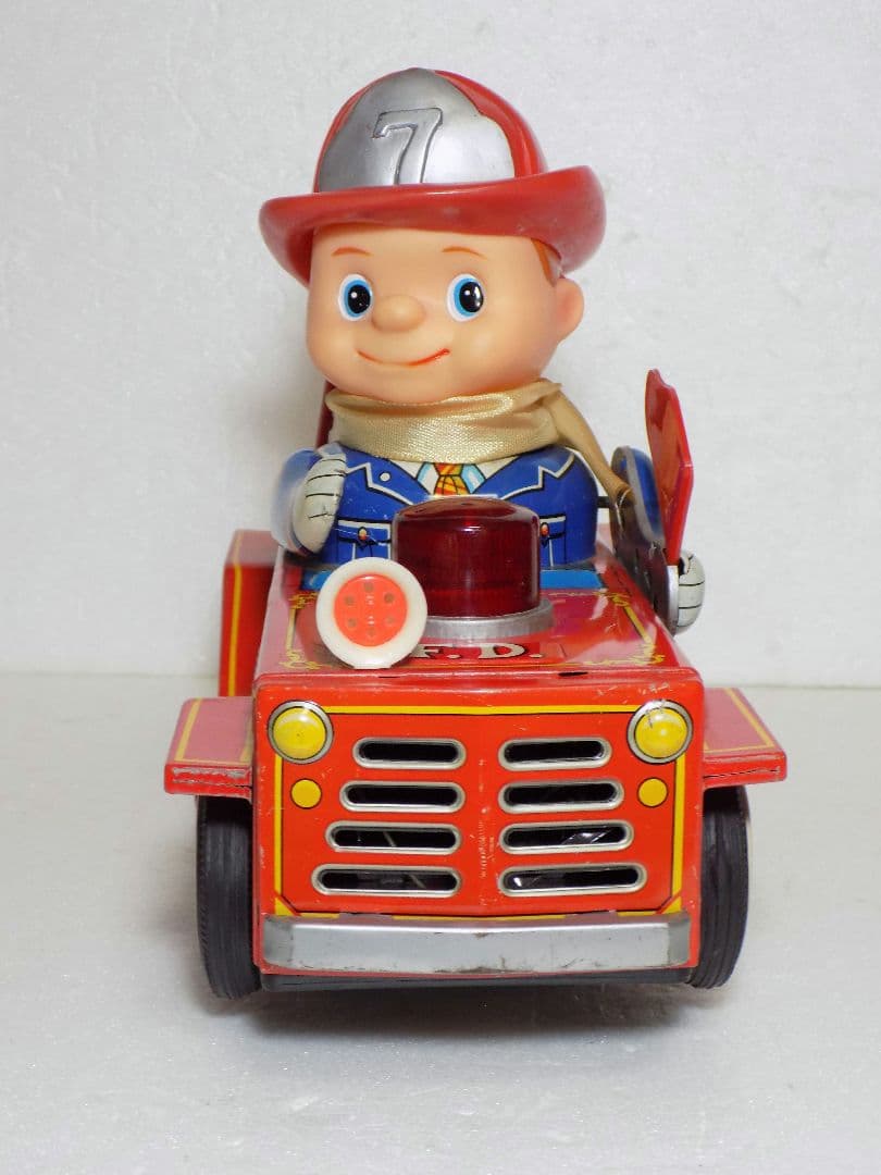 専用商品　マスダヤブリキ電動【FLAG FIRE ENGINE】※動作品