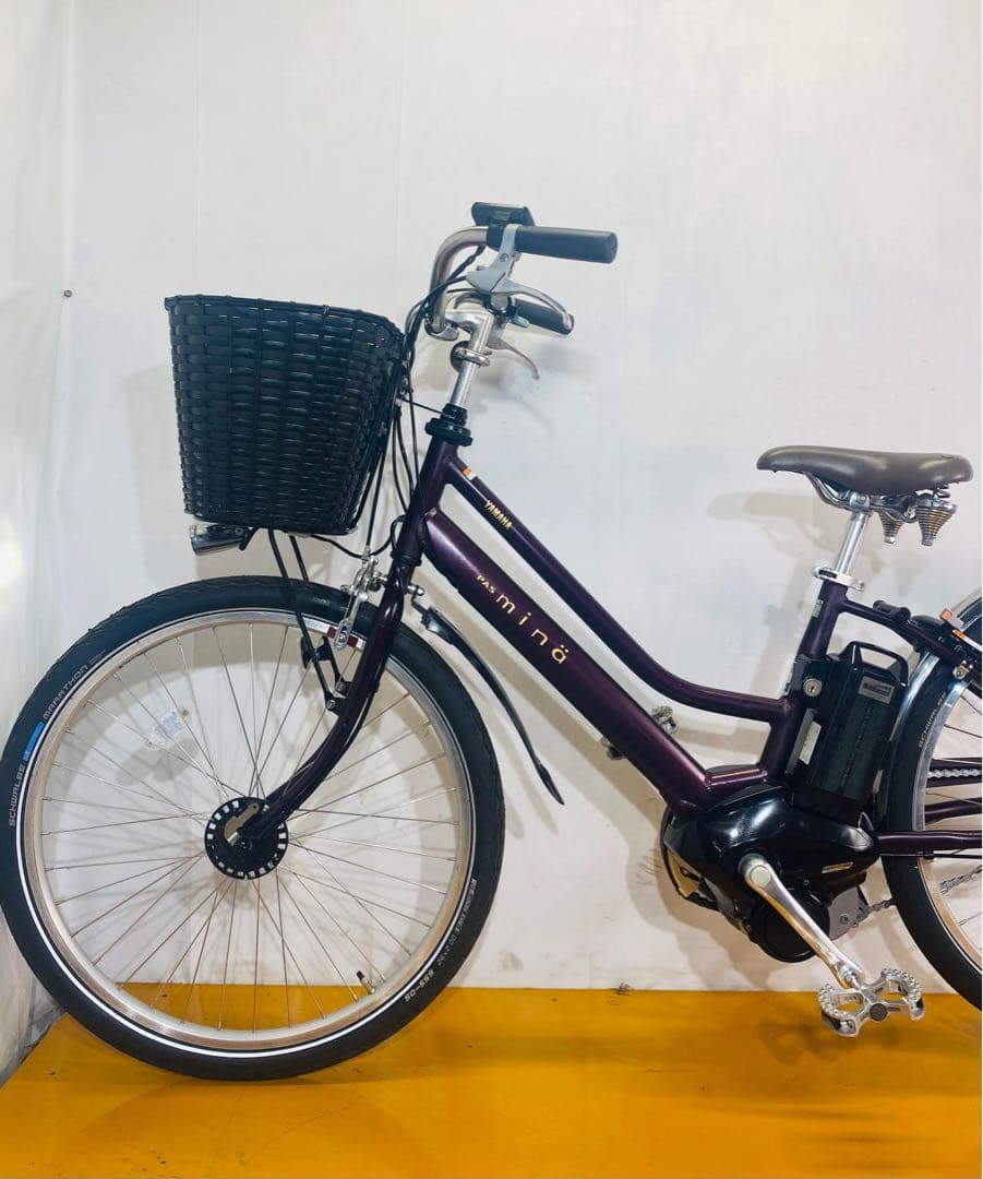 電動アシスト自転車 シティタイプ パープル