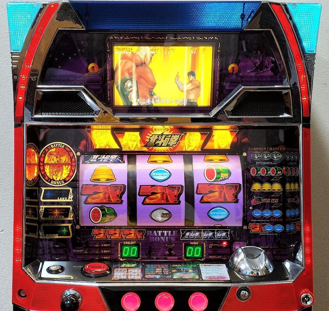 【パチスロ実機】サミー★初代 北斗の拳【フルオートプレイ付不要機付】４号機