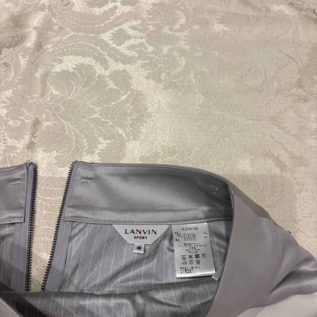 LANVIN SPORT Aラインスカート42cm[蓄熱保温裏生地付き]