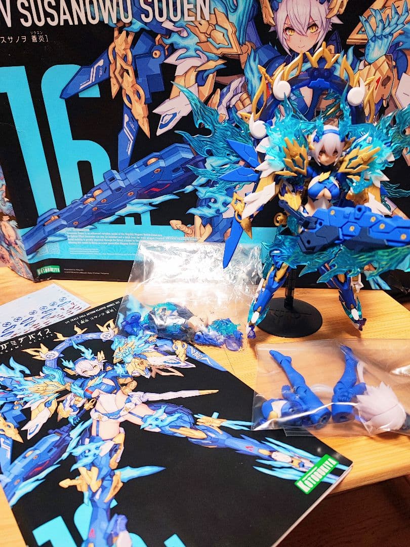 コトブキヤ メガミデバイス 皇巫 スサノヲ 蒼炎 完成品