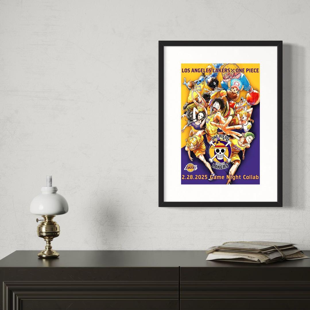【残1枚】ワンピース×レイカーズ限定コラボポスターonepiece×lakers