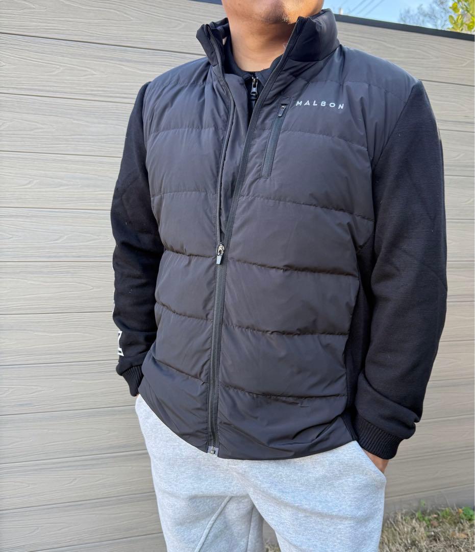 即日発送マルボンメンズ ゴルフウェアダウン アウタージャケットニットダウン2XL