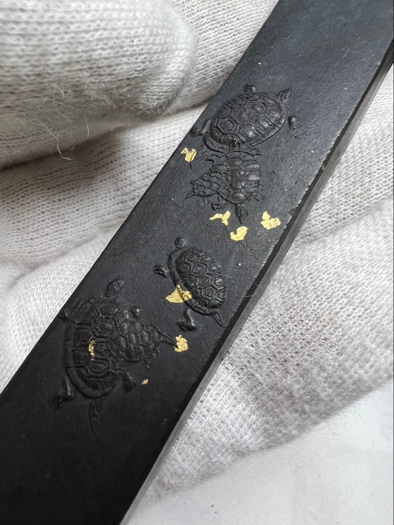 老舗極上一丁型松煙枯古墨2点得　 100年骨董墨！