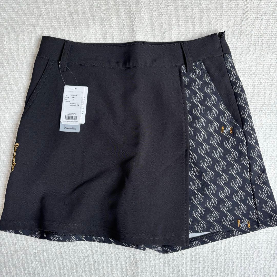 【Sサイズ】レザレクション 半袖ポロシャツ ショートパンツ ブラック上下セット