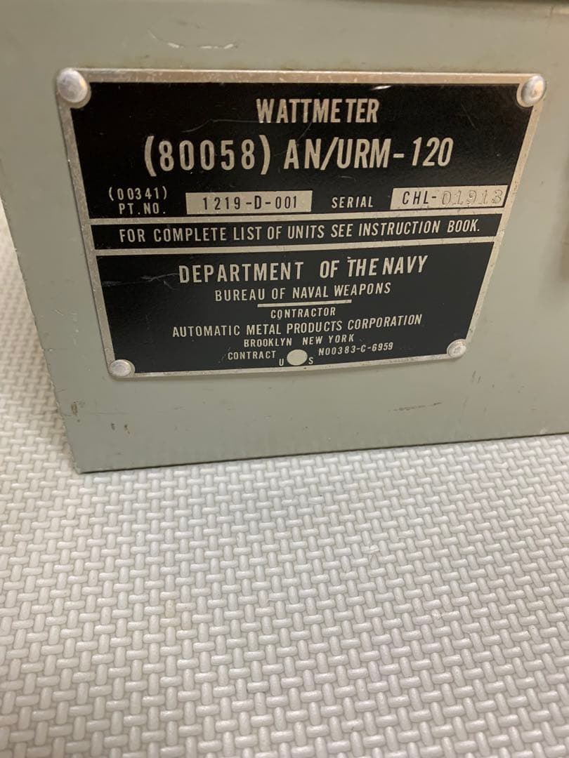 AN/URM-120型ワットメーター