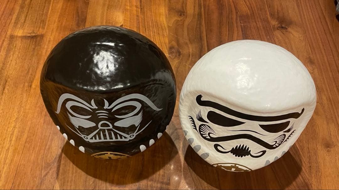 スターウォーズ　だるま　2個セット　ダースベイダー　ストームトルーパー