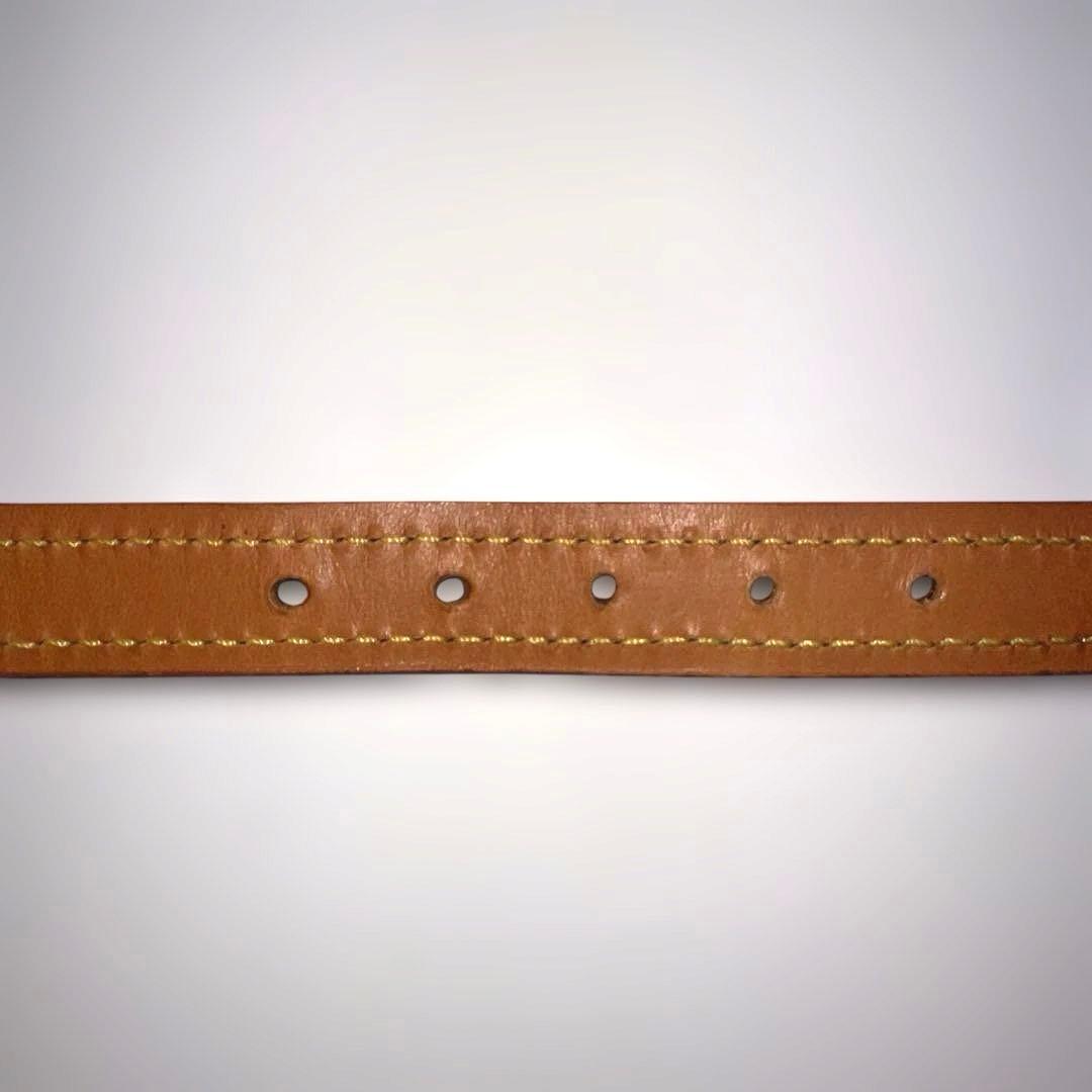 【極美品】LOUIS VUITTON 犬用首輪 モノグラム レザー 小型犬
