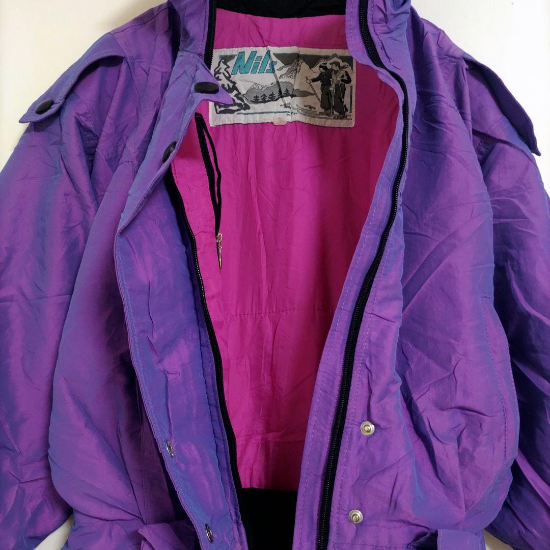 Nilz スキーウェア ジャンプスーツ パープル ブラック カラー 派手 ボード