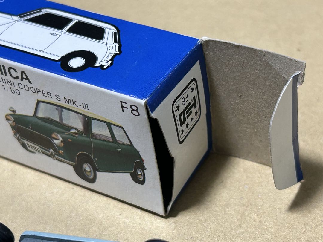 トミカ ミニクーパー リップスピード ロゴなし ねずみ色
