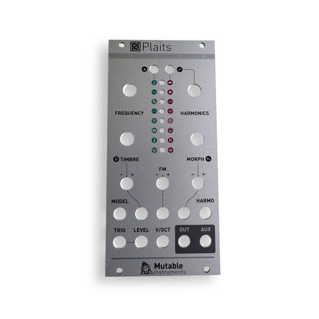 Mutable Instruments Plaits 黒パネル＋純正銀パネル