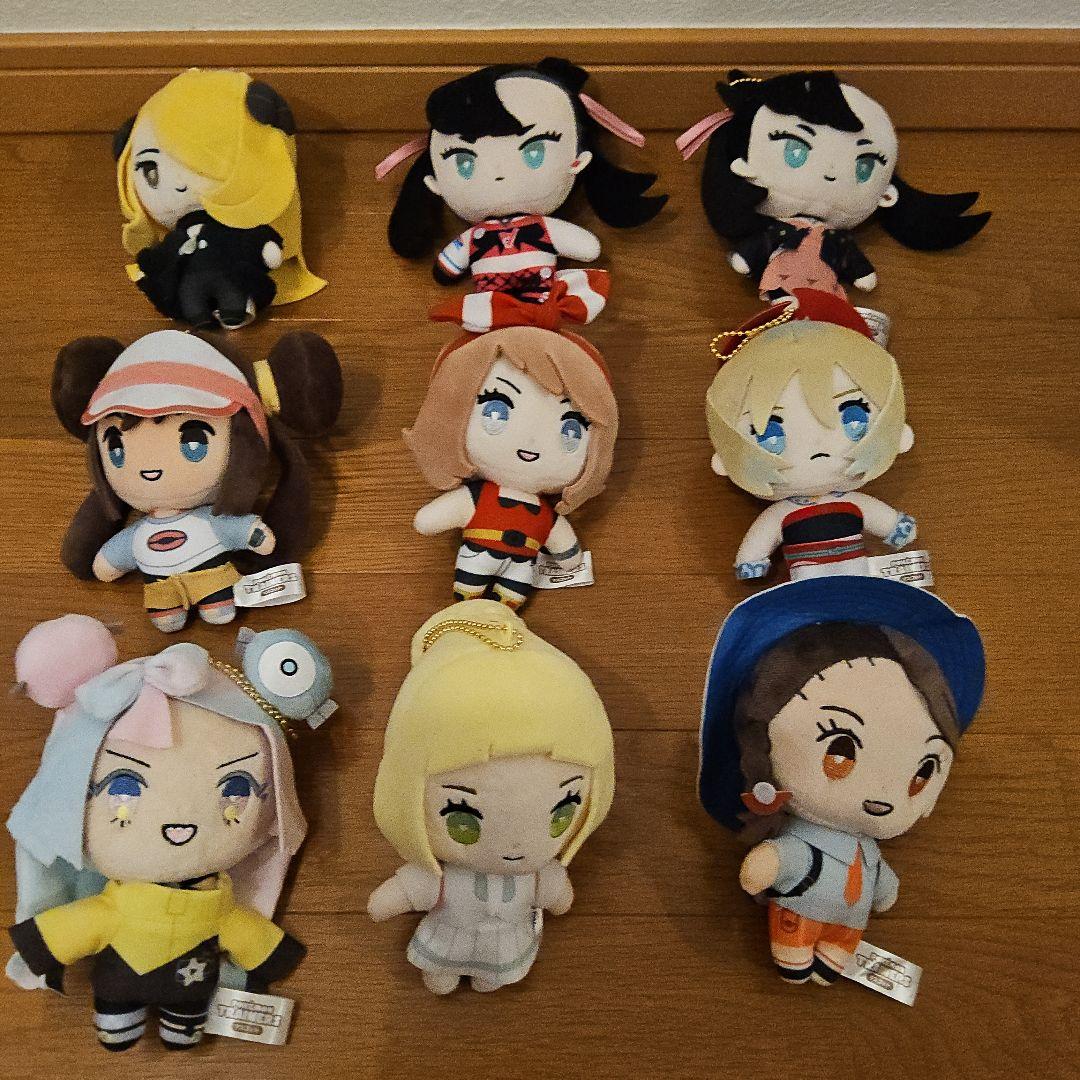 ポケモントレーナー ぬいぐるみ 9体セット