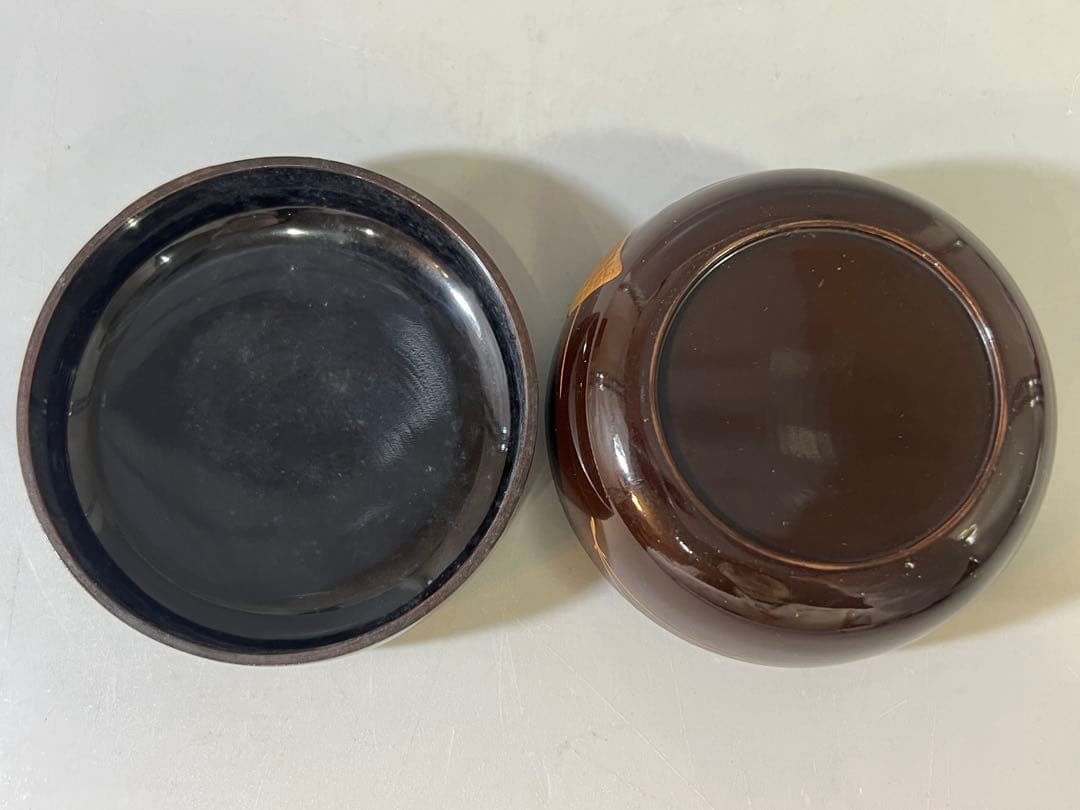 DT736 茶道具 松葉蒔絵 平棗 時代物