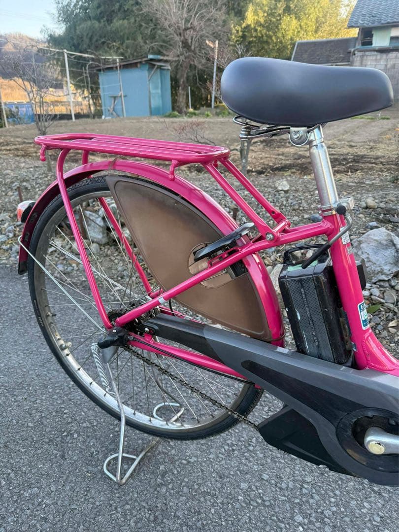 電動アシスト自転車 シティタイプ ピンク