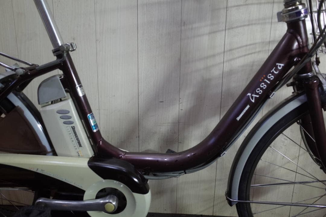 ブリヂストンアシスタ A4L49 大容量リチウム8.1AH 24型LED 茶色