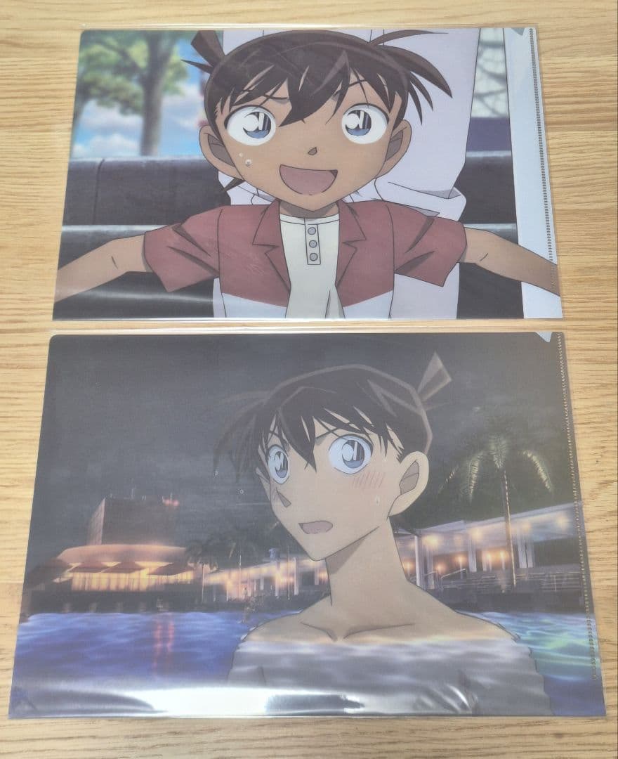 名探偵コナン 紺青の拳 場面写クリアファイルセット 工藤新一 毛利蘭