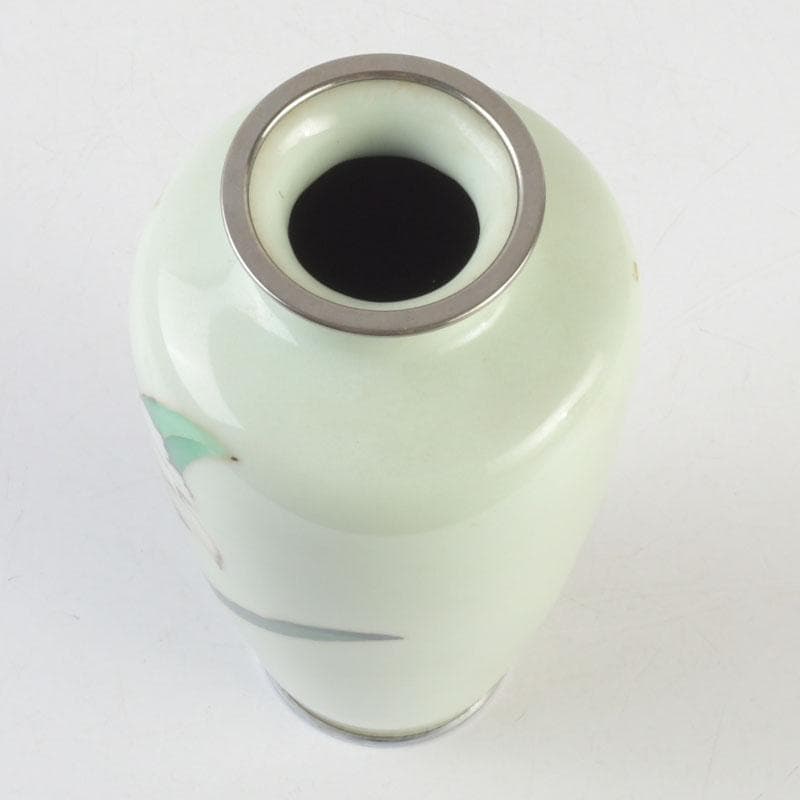 七宝焼　安藤七宝店　花文瓶　花瓶　V　9534