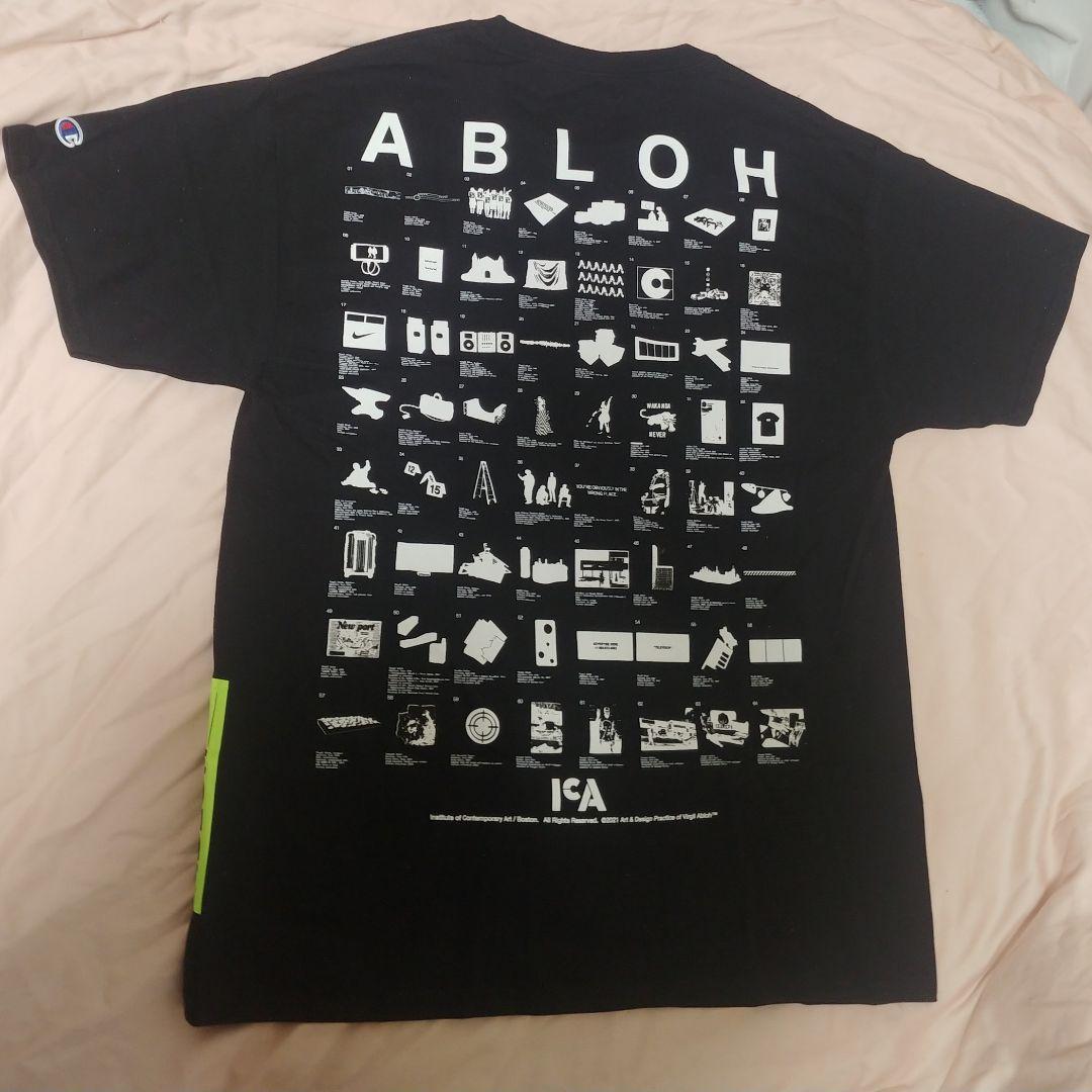 ヴァージルアブロー×チャンピオン×ICA Tシャツ (黒) Mサイズ