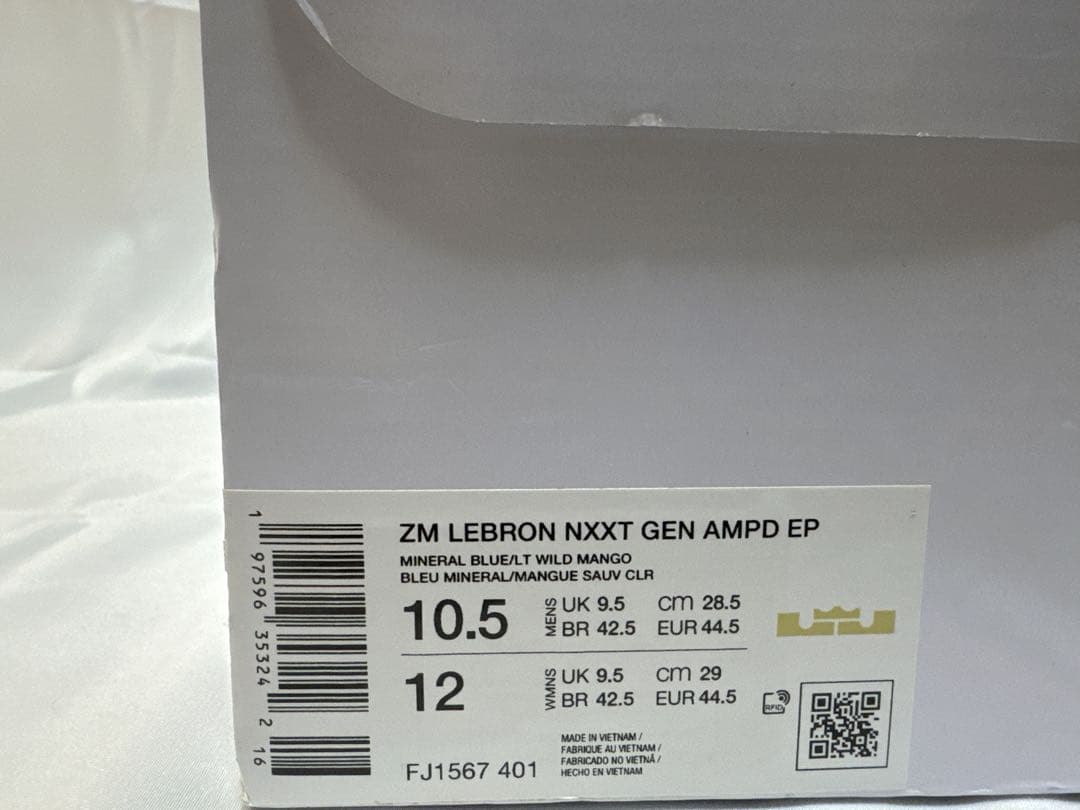 シューズ(男性用) NIKE LEBRON NXXT GEN AMPD EP 28.5cm