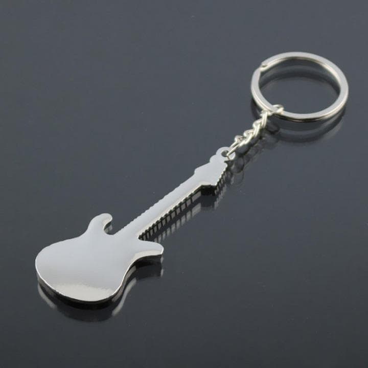 Guitar 音楽ギタートーンロックミュージックキーホルダーキーリング G2