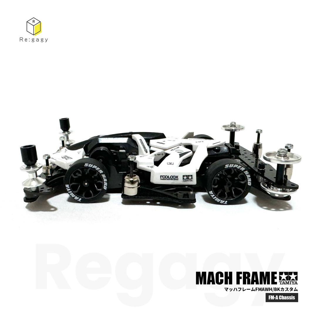 ミニ四駆 マッハフレーム FMAWH/BKカスタム フルベアリング 完成品未走行