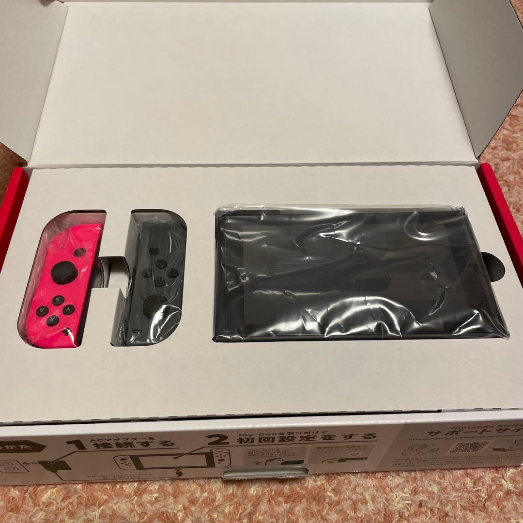 Nintendo Switch 本体 ピンク/グレー 64GB microSD