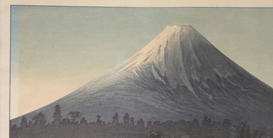 新版画玉穂付近、高橋松亭画 渡邊庄三郎印にて作画は昭和6年～昭和16年出版