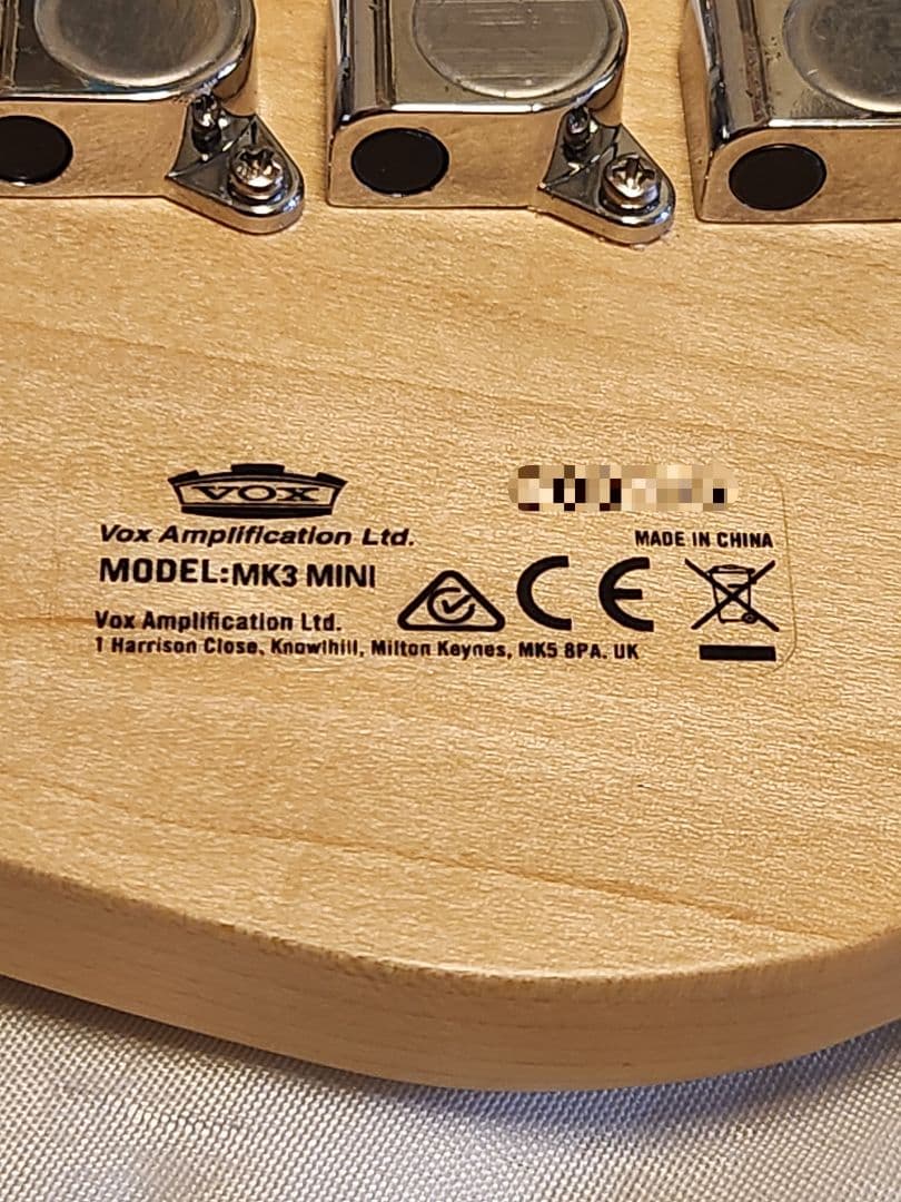 【未使用】VOX MK3 MINI Loud Red ミニエレキギター