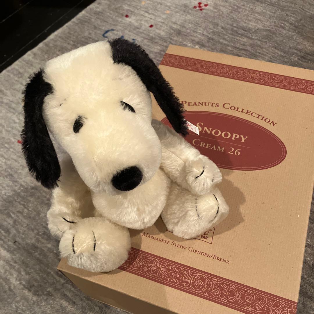 超美品✨シュタイフ✨1998年SNOOPY CREAM26✨証明書・お箱あり✨