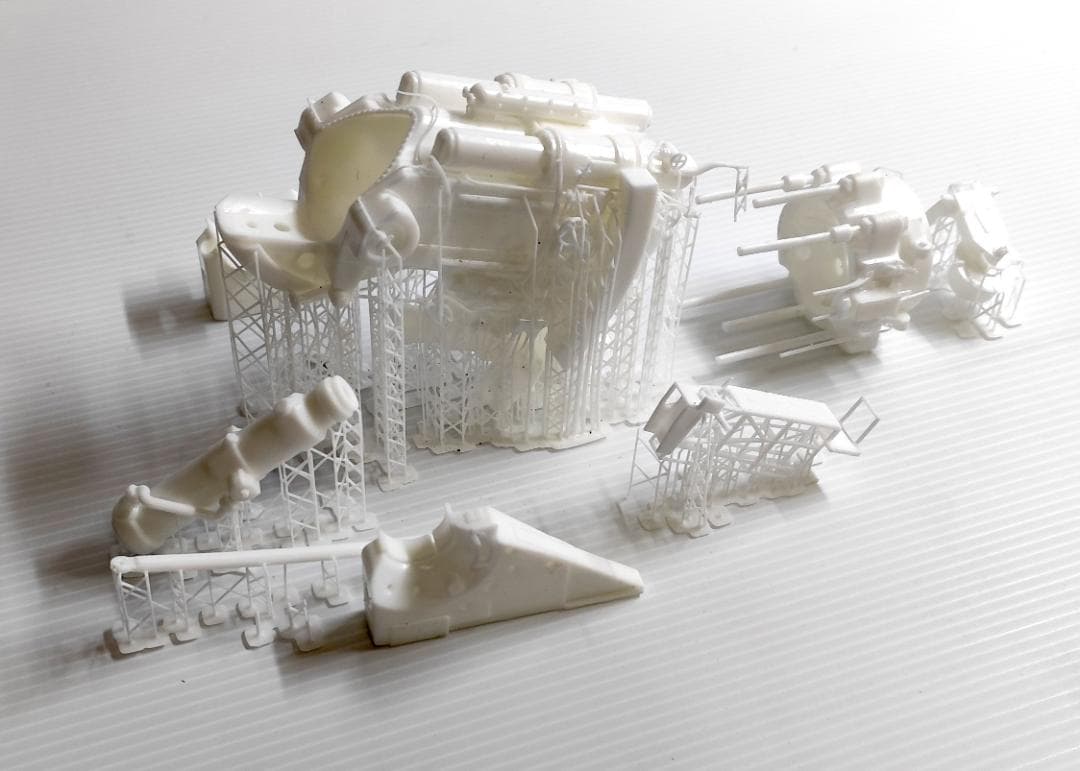 戦艦大和　46cm主砲組み立てキット(1/48スケール)　左砲