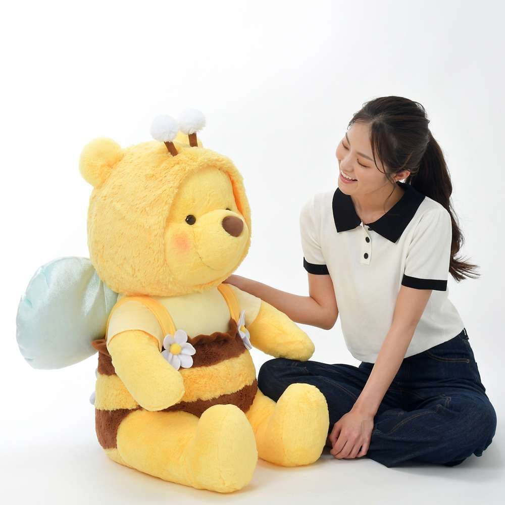 ★新品★プーさん 80cm ぬいぐるみ スーパービッグ ミツバチ 超特大サイズ