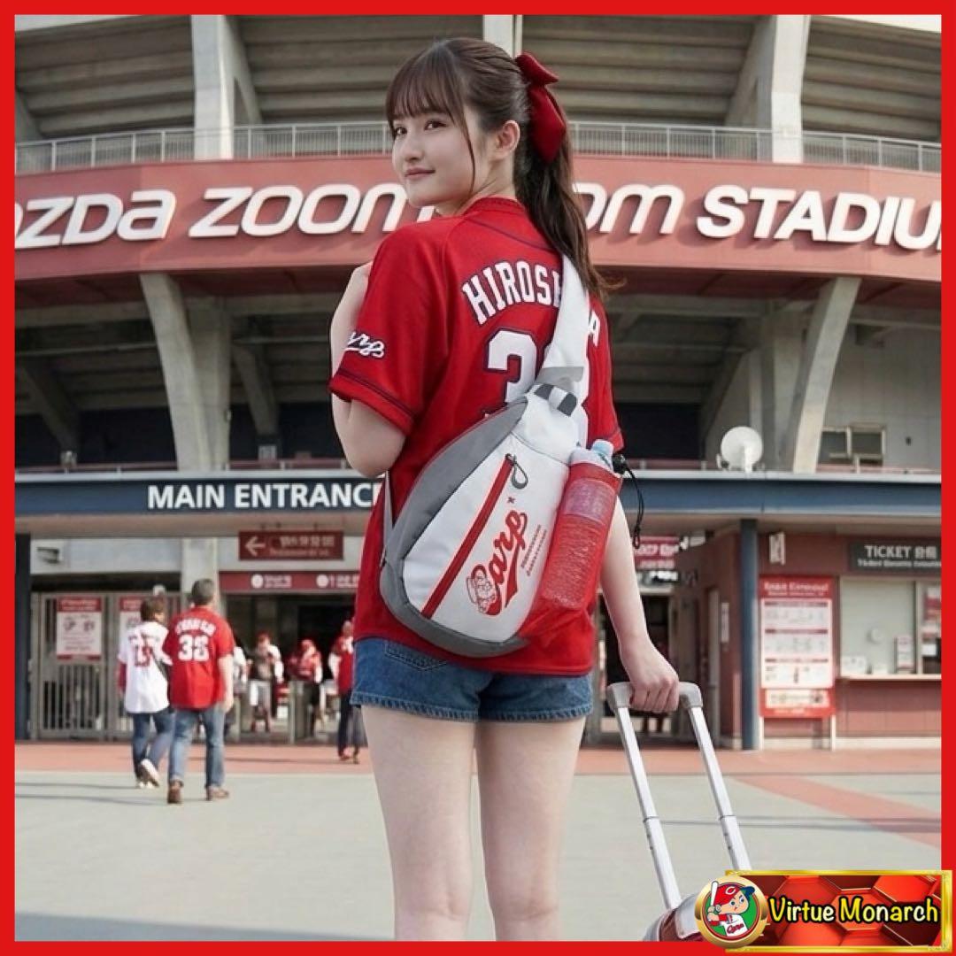 JALxCarp メガホンが入るスリングショルダーバッグ　広島東洋カープ