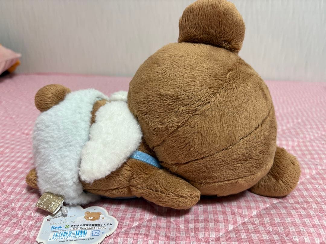 チャイロイコグマ 天使 ぬいぐるみ タグ付き