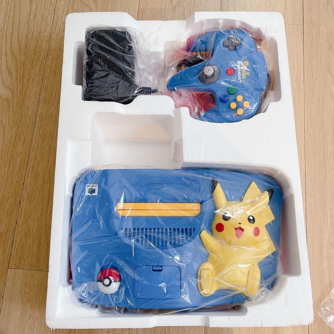 新品未使用 NINTENDO 64 ピカチュウ ブルー＆イエロー