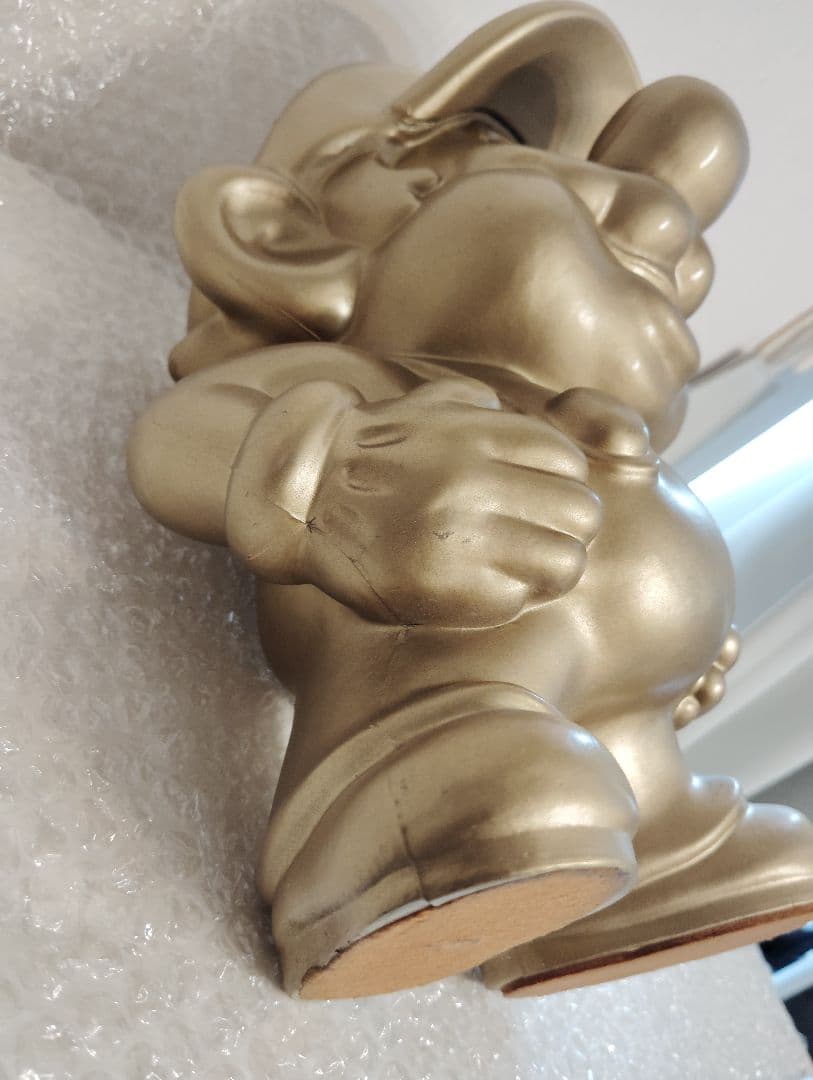 【非売品】任天堂 店頭ディスプレイ 黃金のマリオ像 ゴールドスーパーマリオ レア