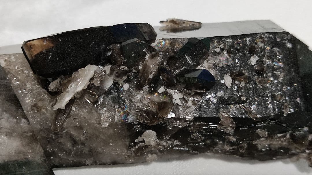 希少！パワーストーン　天然石　原石　モリオン(黒水晶)　711g　No.996