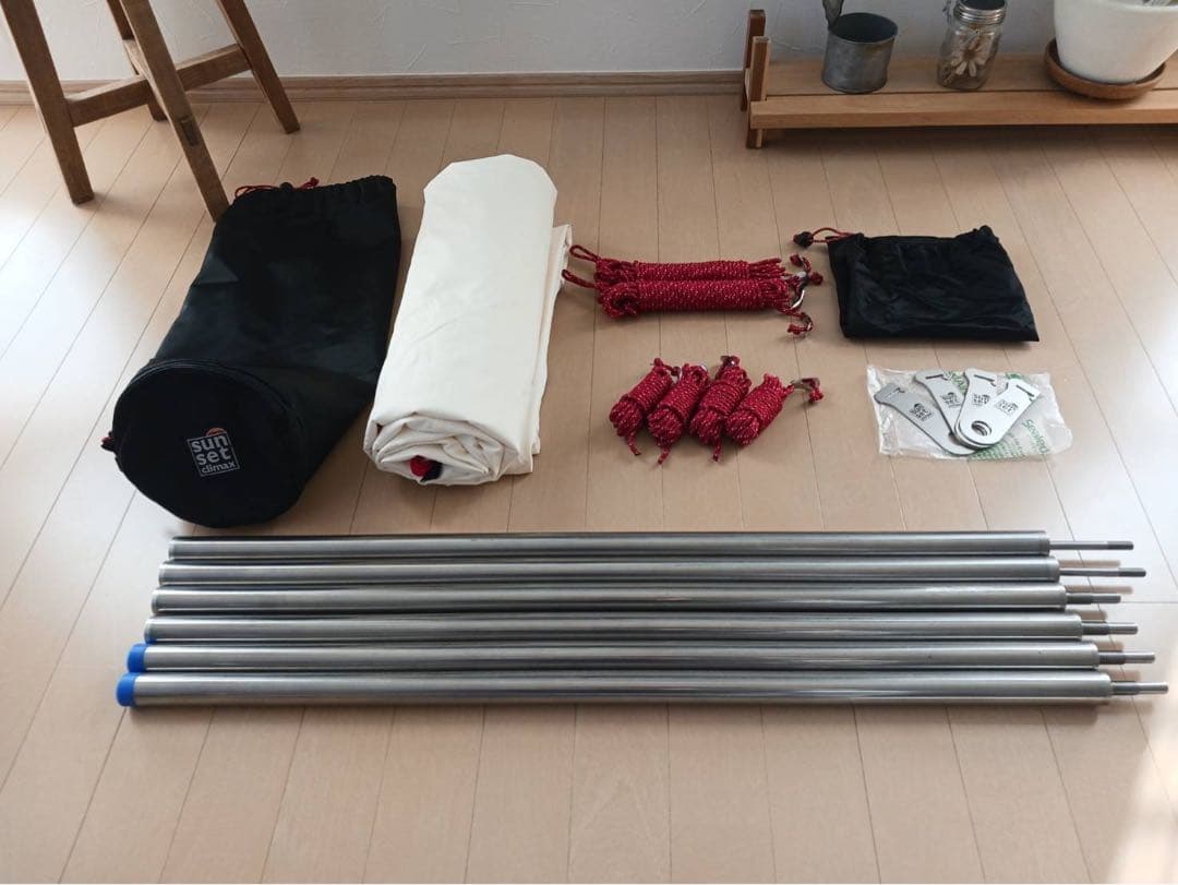 sunset climax tarp 01 : SUS ポール２本セット