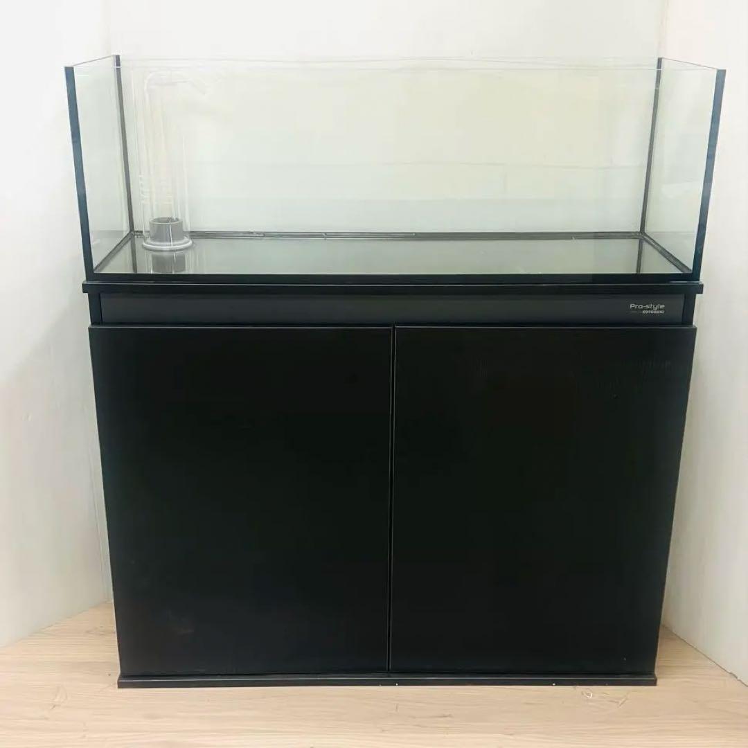 900×300×300㎜オールガラスオーバーフロー水槽セット　ブラック/ブラック